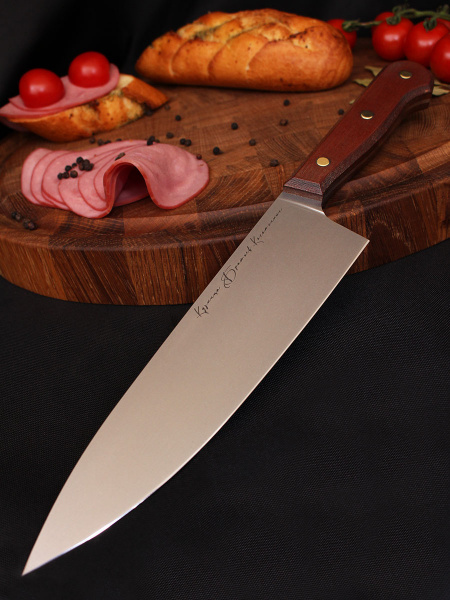 Шеф нож серии "Classic" Bohler N690, рукоять текстолит.