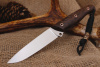 Нож "Пират" Bohler K110. Рукоять коричневая карельская береза.