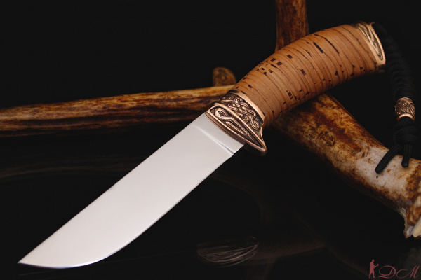 Нож "Филин" Bohler К340, рукоять береста.