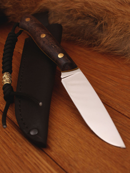 Нож "Сапран" Bohler N690, рукоять карельская береза.
